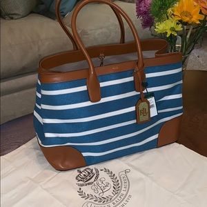 Lauren Ralph Lauren Fairfield City Tote Chambray
